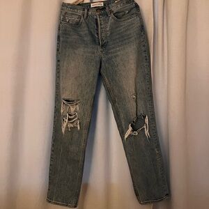 Denim Forum BF high rise loose jeans